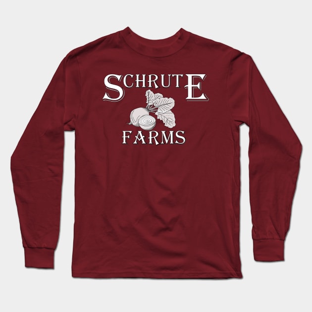 Schrute Farms Long Sleeve T-Shirt by Sci-Emily